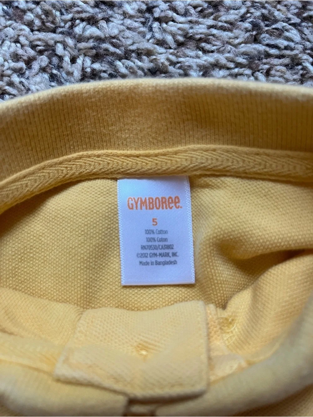 Gymboree yellow short sleeve polo